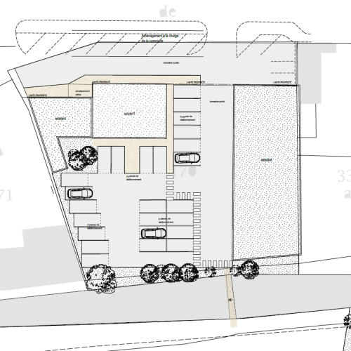 Plan masse MONTBRISON Rue de la République